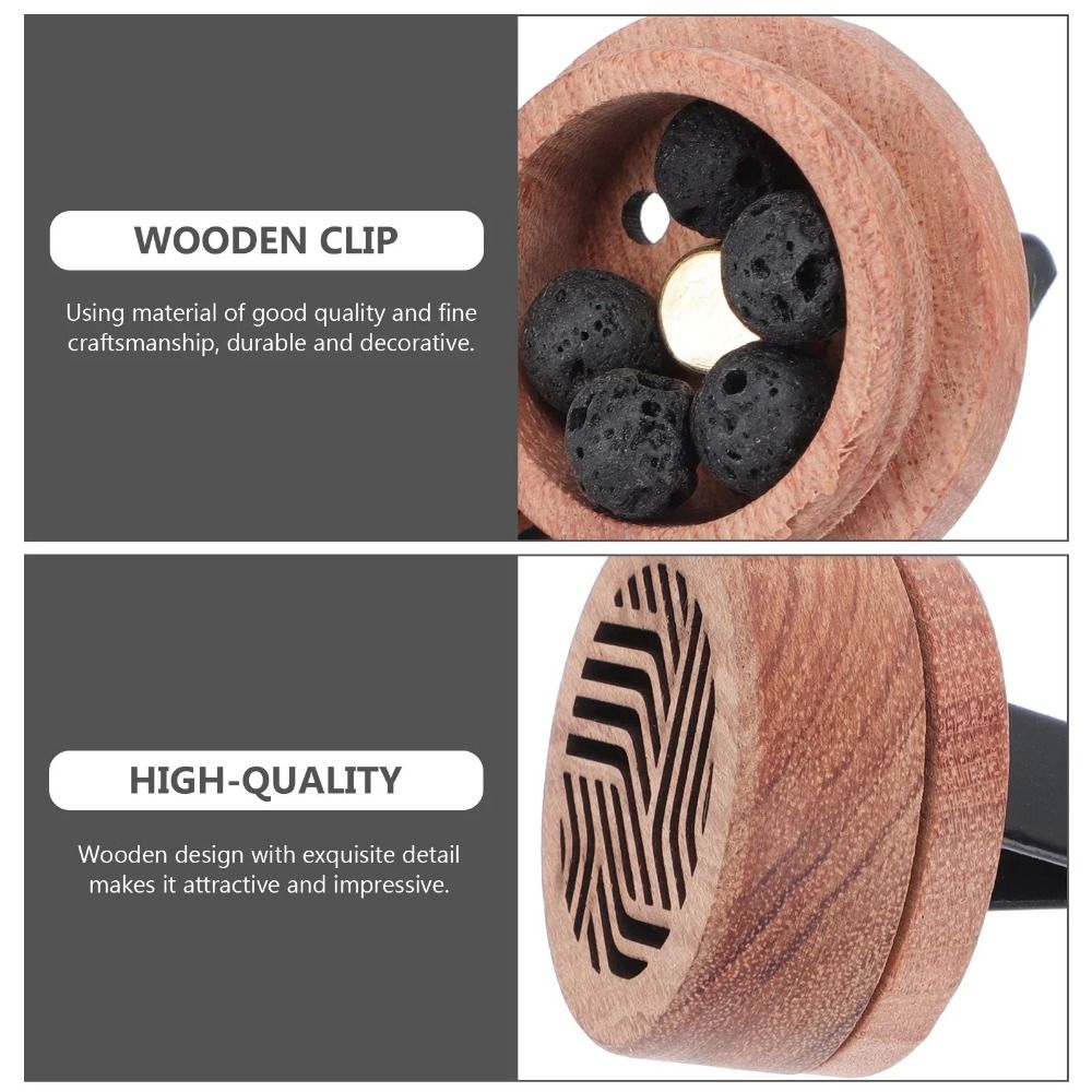 Carved Wooden Car Diffuser Rosewood Car Perfume Clip Car Air Freshener Car Outlet Vent Clip