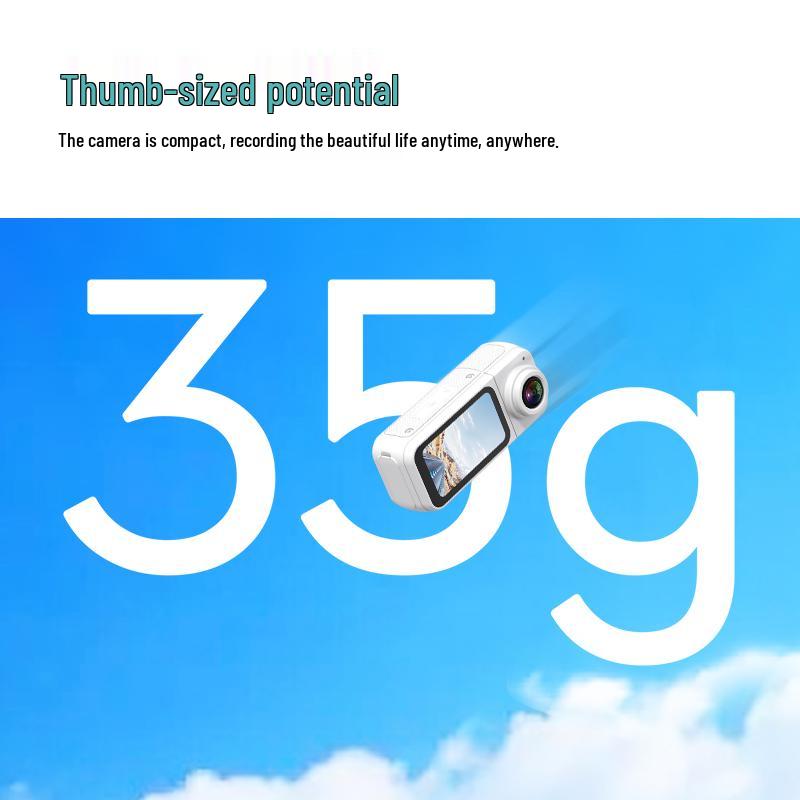 Magnetic 2.7K Night Vision Action Camera with Image Stabilization - Wearable Outdoor Thumb Camera for Cycling