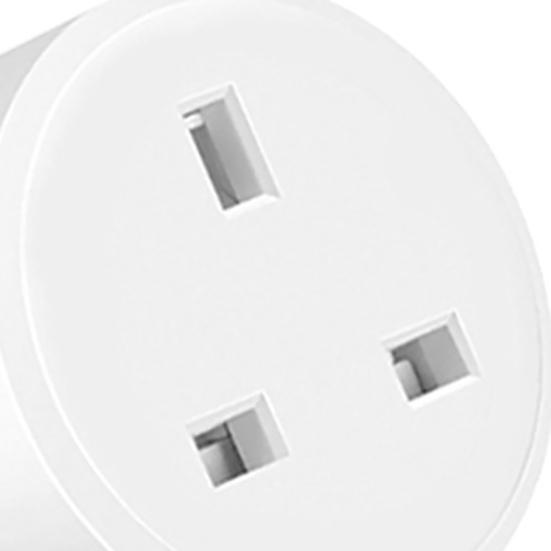 Умная розетка Голосовое управление Огнестойкий универсальный многофункциональный энергосберегающий таймер Вилка стандарта Великобритании 16А Беспроводной пульт дистанционного управления Wi-Fi Умный переключатель