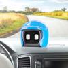 Helmet Car Robot Cute Driving Buddy Robot Figurine Toy Car Dashboard Mini Ornament