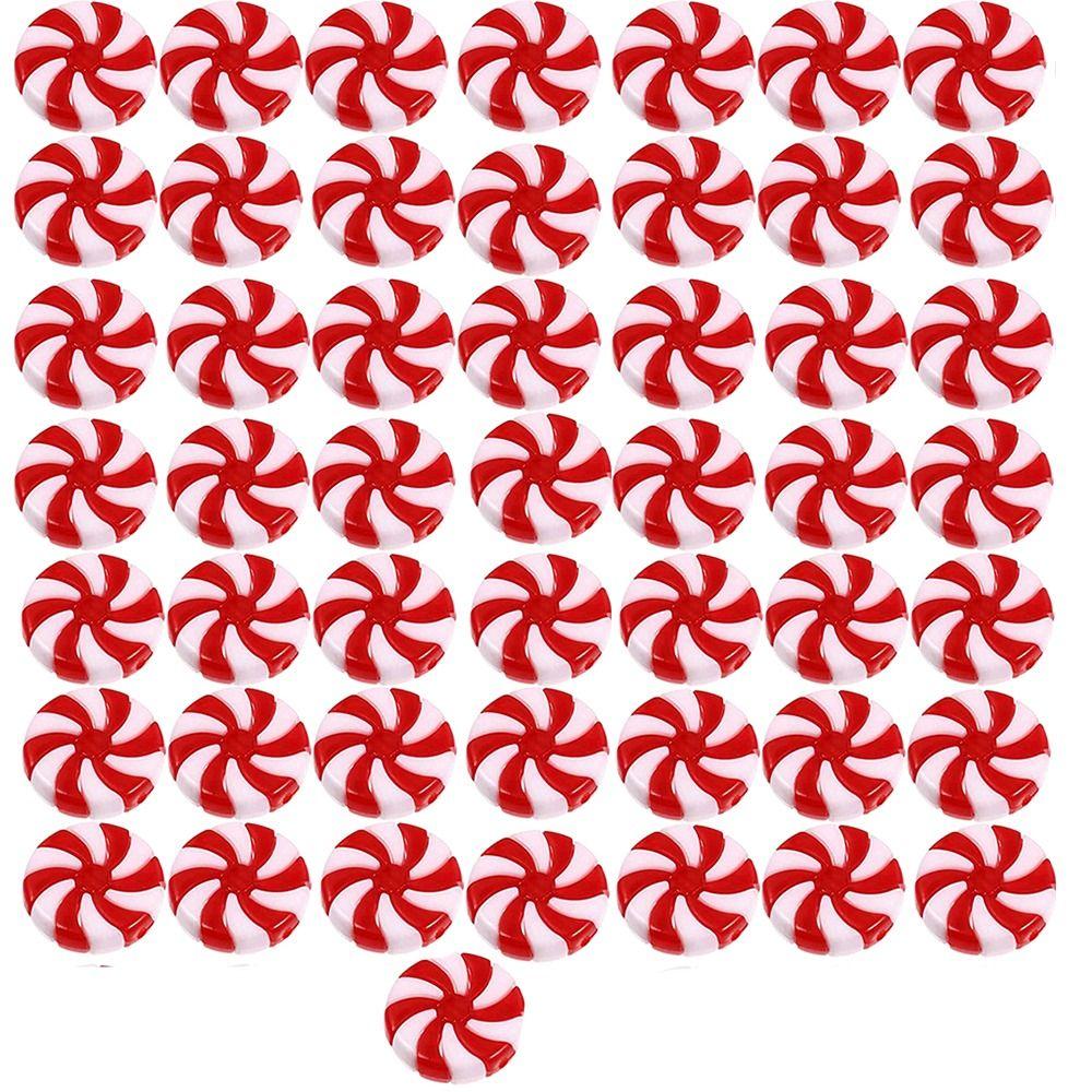 30/50pcs 25/35mm Christmas Decoration 4 Color Simulation Candies Garland