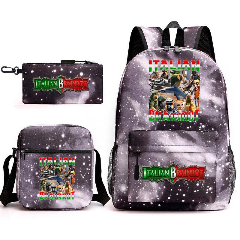 American Shanhaijing Backpack Student School Bag Shoulder Bag