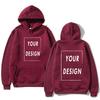 Your Own Design Brand Logo Picture Personalized Custom Anywhere Men Women DIY10 Hoodies Sweatshirt Casual Hoody