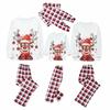 Christmas Prints Family Matching Long Sleeve Tops+Pants Set Family Matching Sets