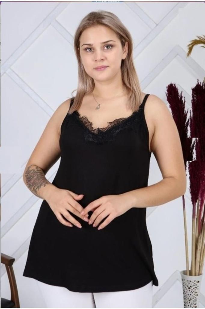 Женская блузка большого размера Блузка больших размеров на бретелях