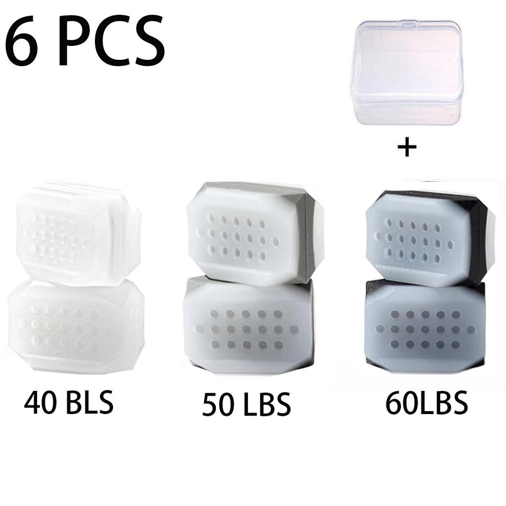 6 Pcs Jaw Exerciser for Men & Women Silicone Tablets Jaw Exerciser Gum Jawline Trainer & Jawline Shaper Jaw Line Exerciser Workout Fitness Equipment