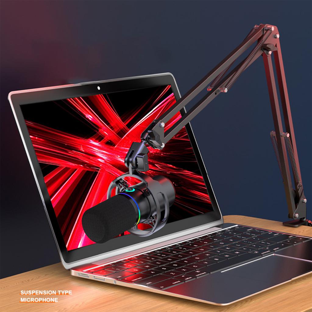 USB Dynamic Microphone Suitable for XLR Connection Sound Card Computer Live Singing Game Dubbing Recording Stand Microphone