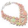 Orange Triplet Opal Handmade 925 Sterling Silver Jewelry Necklace 18" Z3f11