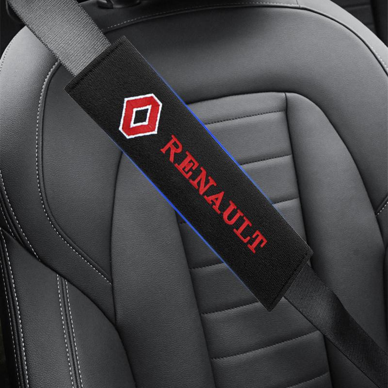 2 шт. Накладки-протекторы на плечевые ремни автомобильного сиденья Автоаксессуары для Renault Dacia Grand Scenic 4 XMOD Megane Clio 4 Laguna 2 3 Coupe