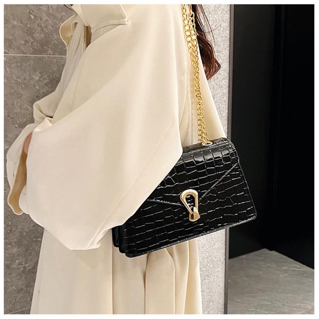 Женская модная сумка кроссбоди из искусственной кожи с узором змеиного принта цвета розовой розы, роскошная сумочка, на подкладке, с цепочкой-ручкой