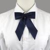 Solid Color Girl Ladies Bowtie Fine Grid Butterfly Classic Shirts Bow Tie For Wedding Party School Bowknot Chic Simple Accessory