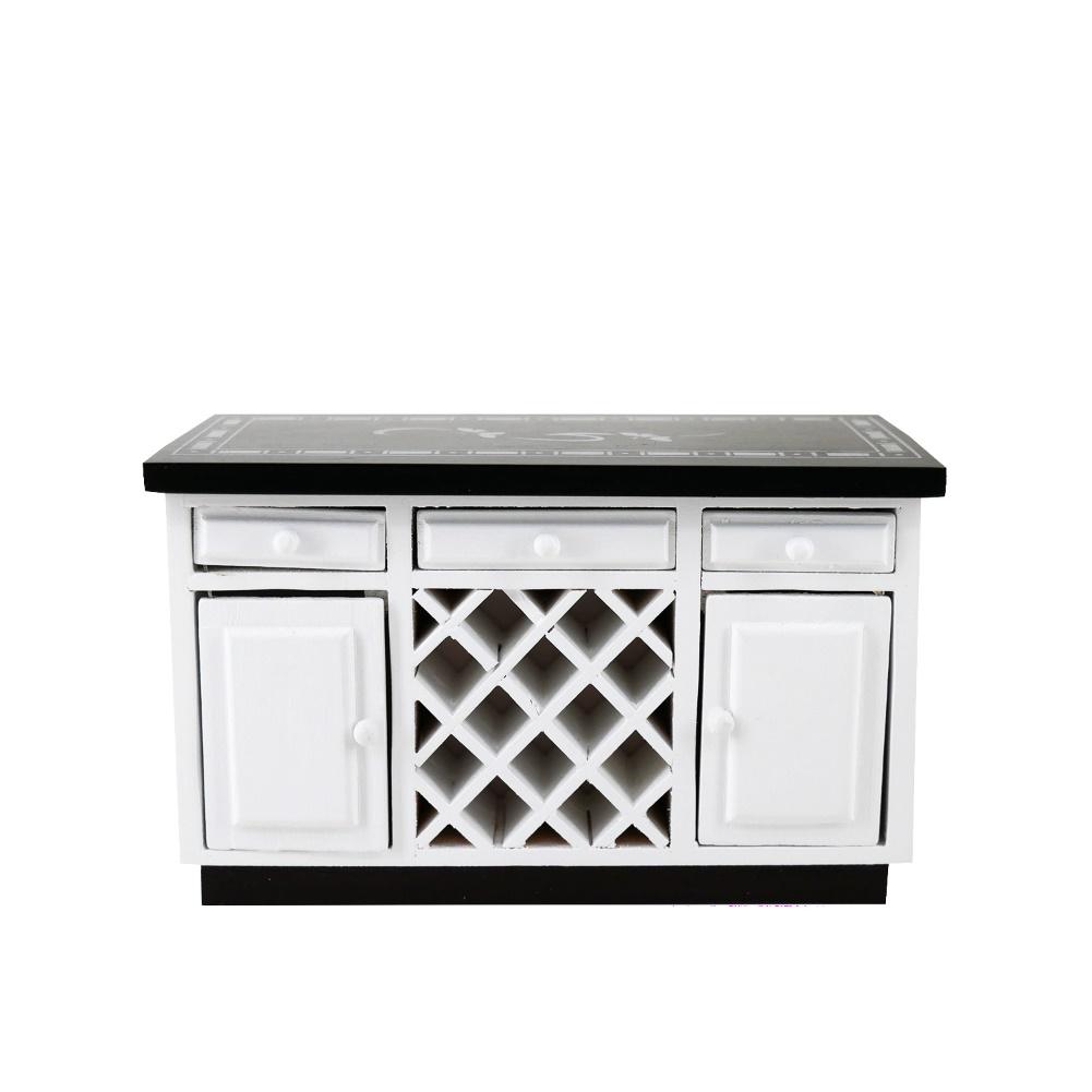 Детские игрушки, модная модель кухонного острова, детский деревянный шкаф, имитация набора, мини-кукольный домик