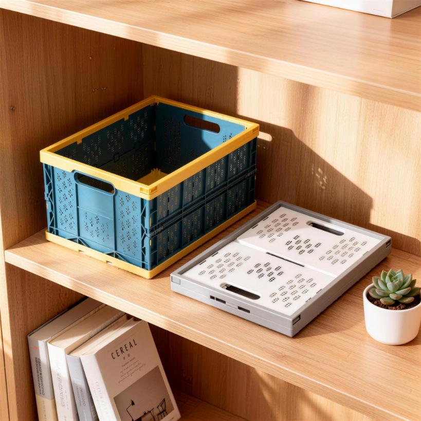 Складной большой пластиковый ящик для хранения для дома или офиса