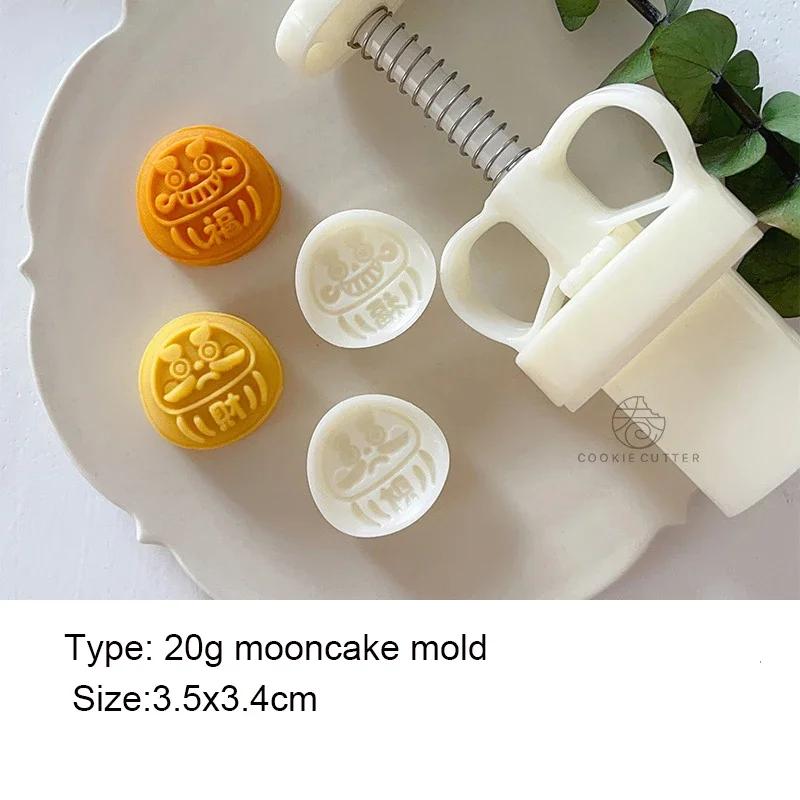 Форма для лунного пряника «Кролик Дхармы» 50/20 г, китайский новогодний кролик, форма для помадки, форма для ананасового торта, ручная пресс-форма