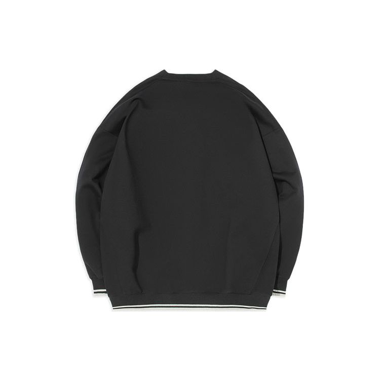 Li-Ning Свободный покрой пуловер для музыкального фестиваля, топы унисекс, черный AWDS222-1