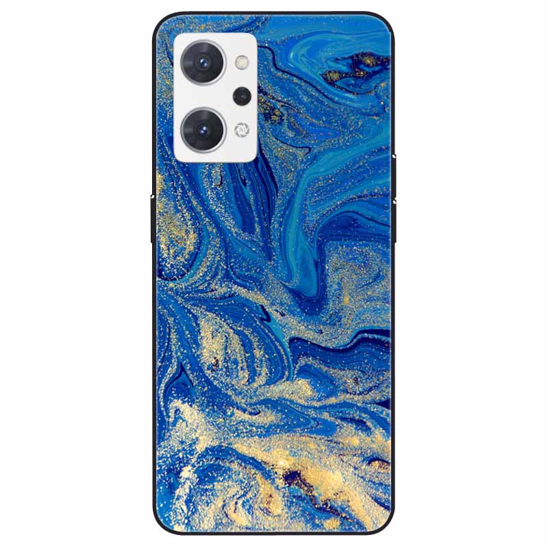 For OPPO Reno 9A 7A Case Soft TPU Fashion Marble Silicone Bumper Covers for OPPO Reno 9 A 5G CPH2523 Reno7A Protector Reno9 A