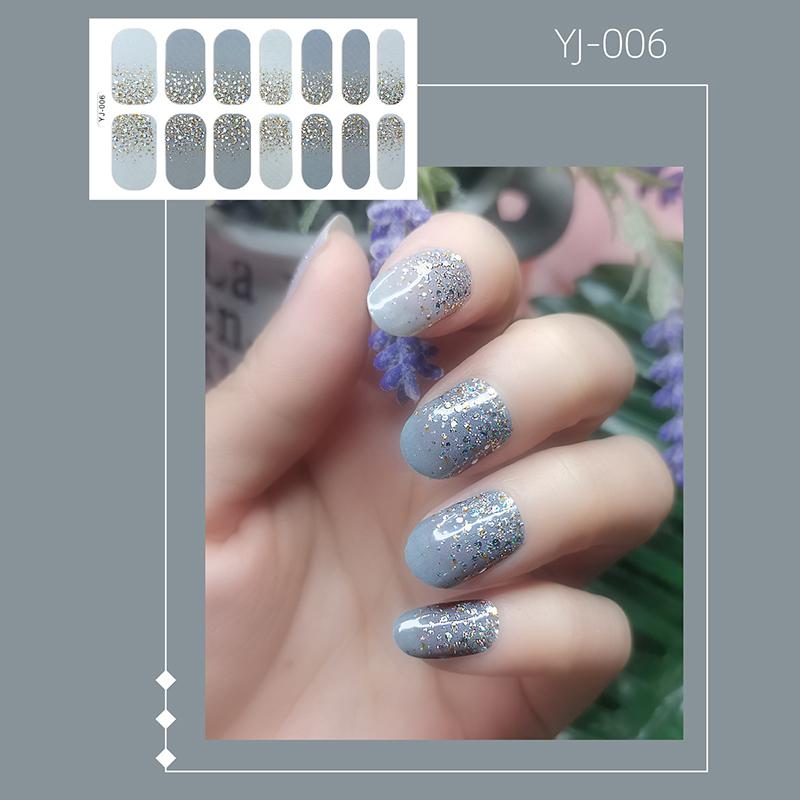 1шт наклейки для дизайна ногтей самоклеящиеся обертывания для ногтей полное покрытие наклейка маникюр