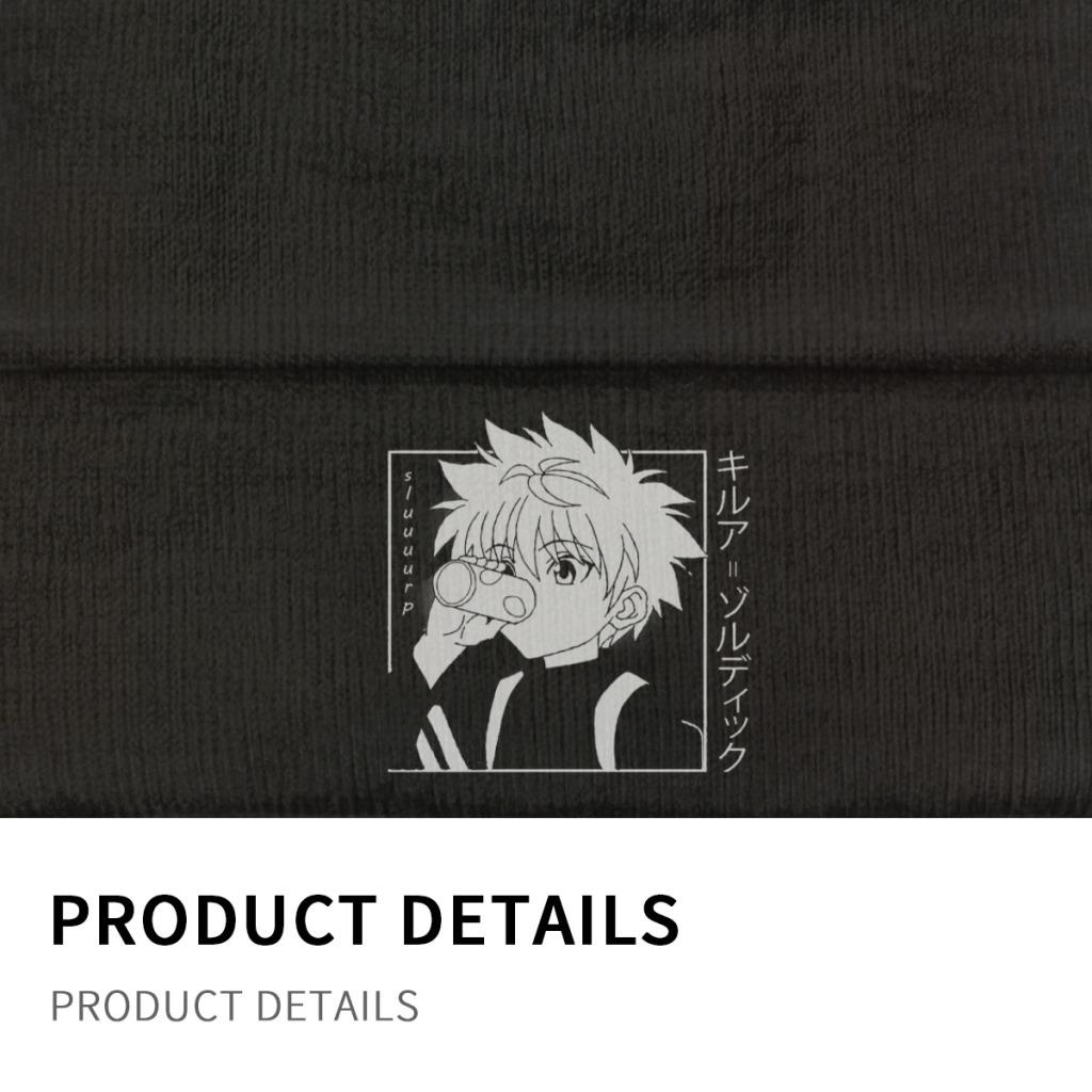 Kawaii Hunter X Hunter Killua Zoldyck Knitted Hat for Women Unisex Skullies Beanies Winter Hats HXH Anime Manga Casual Cap