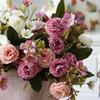 Artificial Plants European Clove Carnation  Flowerpot Decorative Flowers clipping Festival Table Decoration for Home Wedding