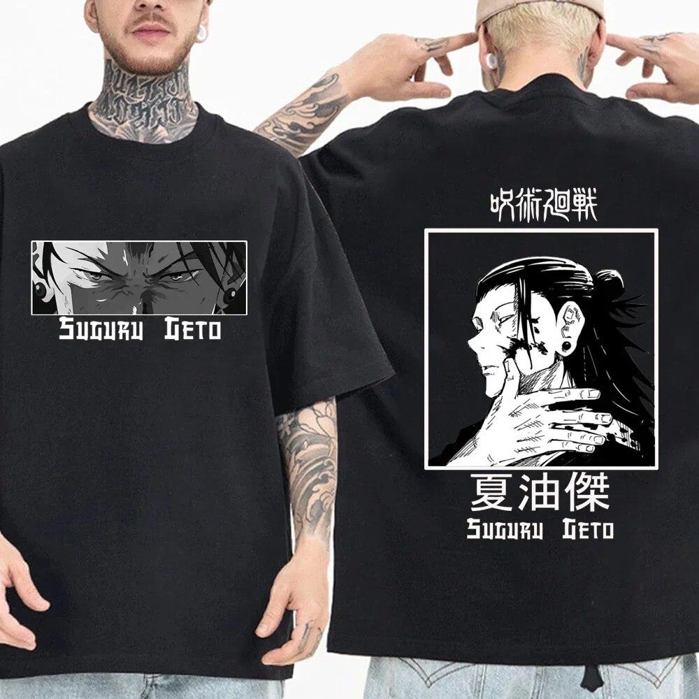 Suguru Geto Jujutsu Kaisen Graphic T-shirt Fashion Harajuku Hip Hop Streetwear Oversized T-shirt Unisex Top Unisex Clothing