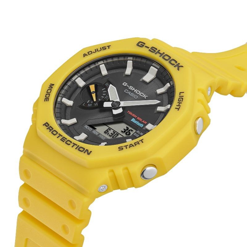 Casio Мужские кварцевые часы G-SHOCK GA-B2100C-9A с resin-корпусом, водозащитой 200 м, ударопрочные