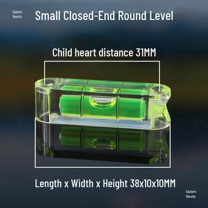 Мини-уровень воды 88-го типа высокой точности с монтажными отверстиями - Длина 38 мм