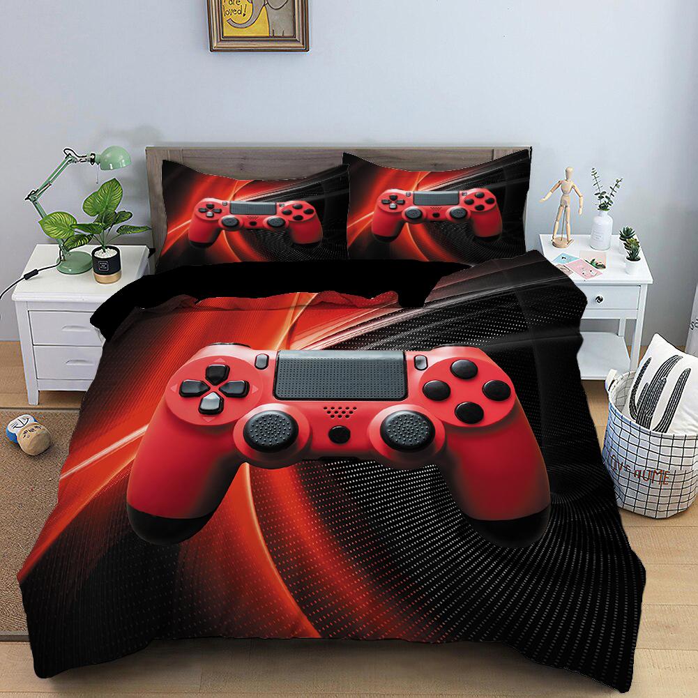 RunGrape Комплект постельного белья с пододеяльником Двуспальный Полуторный Квинсайз Кингсайз 240x220 Скандинавский Чехол на кровать 135 Евро Постельное белье Игровое Постельное белье 200x200