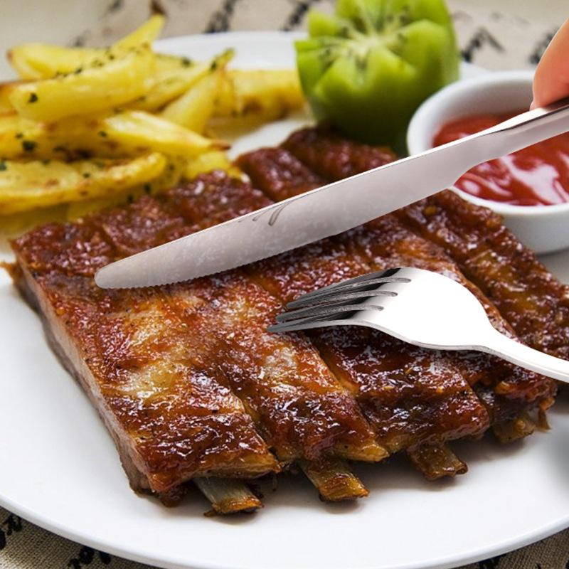 24 шт. золотой набор посуды, набор посуды из нержавеющей стали, нож и вилка, ложка, роскошный матовый набор столовых приборов, кухонные столовые приборы