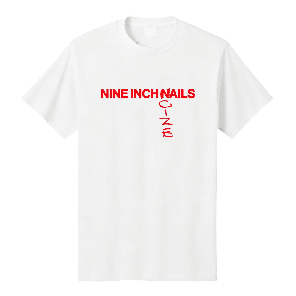 Nine Inch Nails Boys Noize Print Tees Nine Inch Noize Album T-shirt Short Sleeve Cotton Female/Male Tshirts Unisex Streetwear