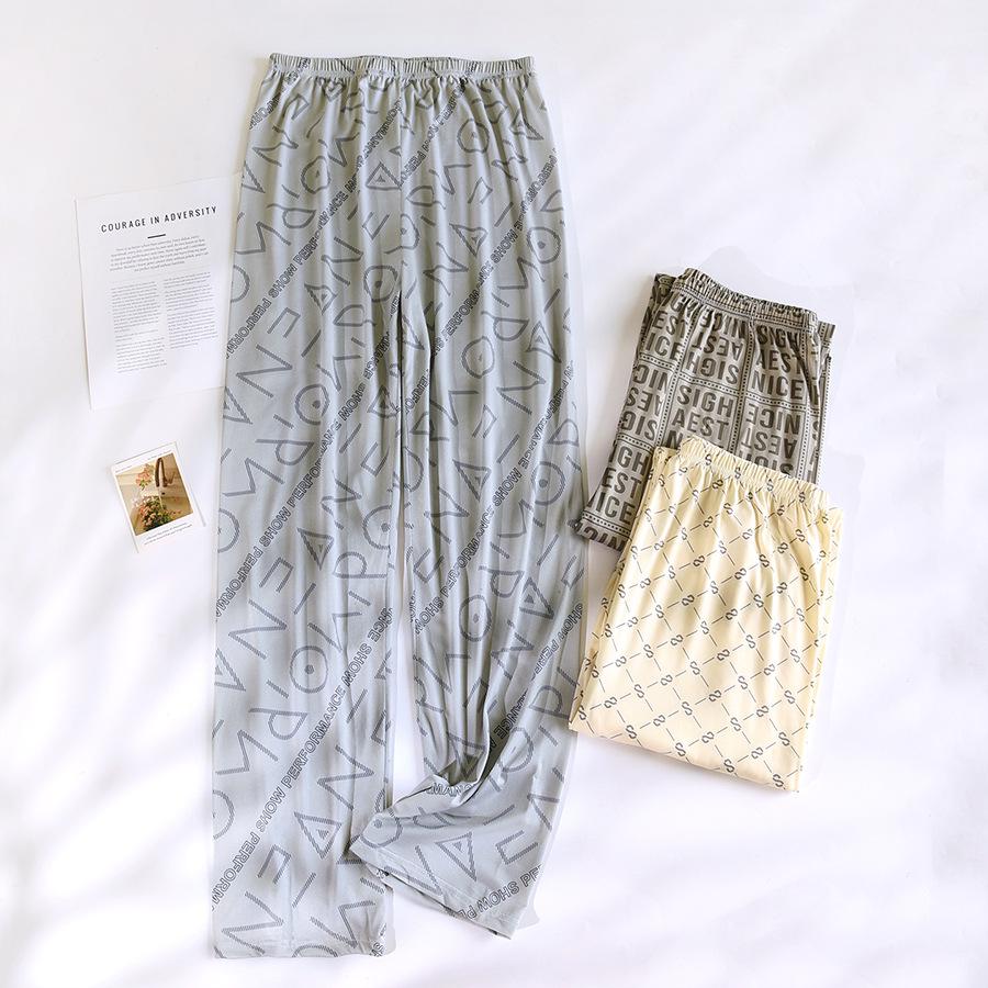 Мужские хлопковые пижамные штаны с двойными карманами 2024 года — легкие, повседневные, весна/осень