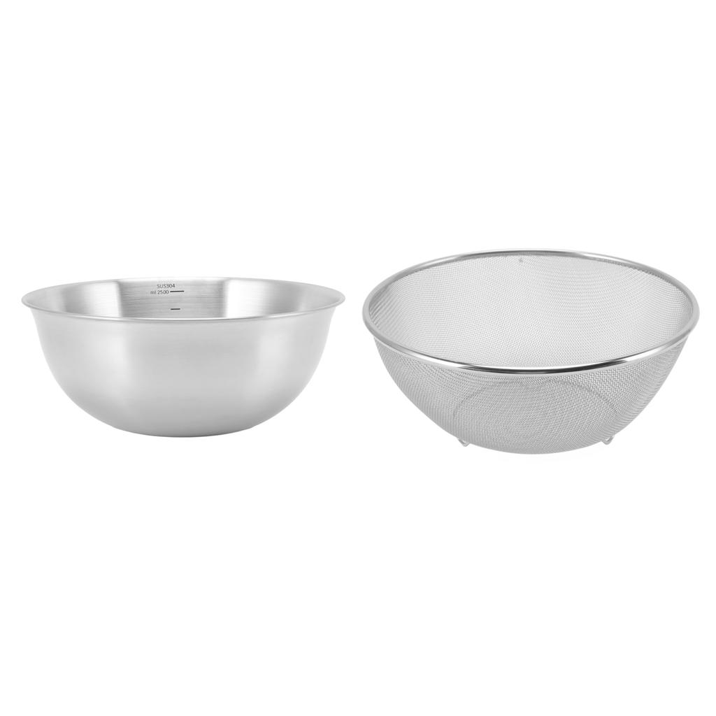 Дуршлаг из нержавеющей стали Быстрый дренаж Диаметр 24 см Безопасный пищевой материал Салатник