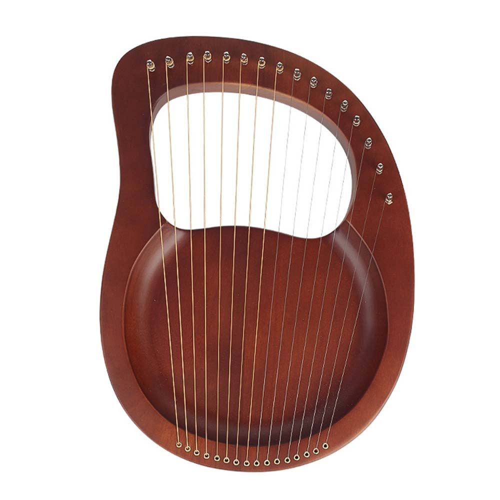 Лировая арфа для начинающих Музыкальный инструмент из красного дерева Тарелка Лиар Струнный инструмент 16 струнная лировая арфа