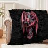 Cartoon Dragon Art Patterns Blanket Animals Flannel Blanket Cosy Lazy Couch Cover Blanket Super Soft Sheet Mattresses