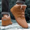 Fashion Male Female Couple Snow Boots Warm Fur Shoes Non Slip Outdoor Trekking Thermal Minimalist Ankle Boots for Autumn Winter