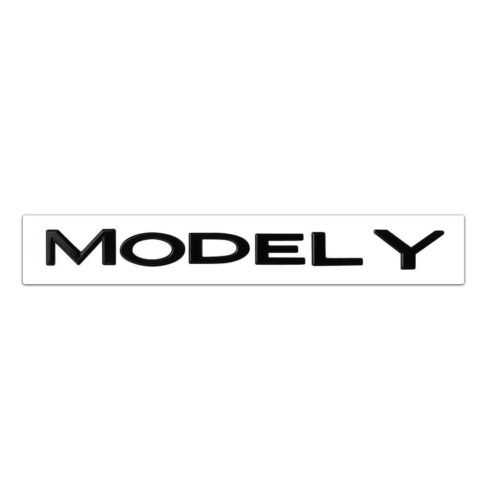 1Pcs Car ABS Letters Logo Sticker Decal Rear Trunk Decoration For Tesla Model 3 Model Y Replacement Badge Auto Accessories