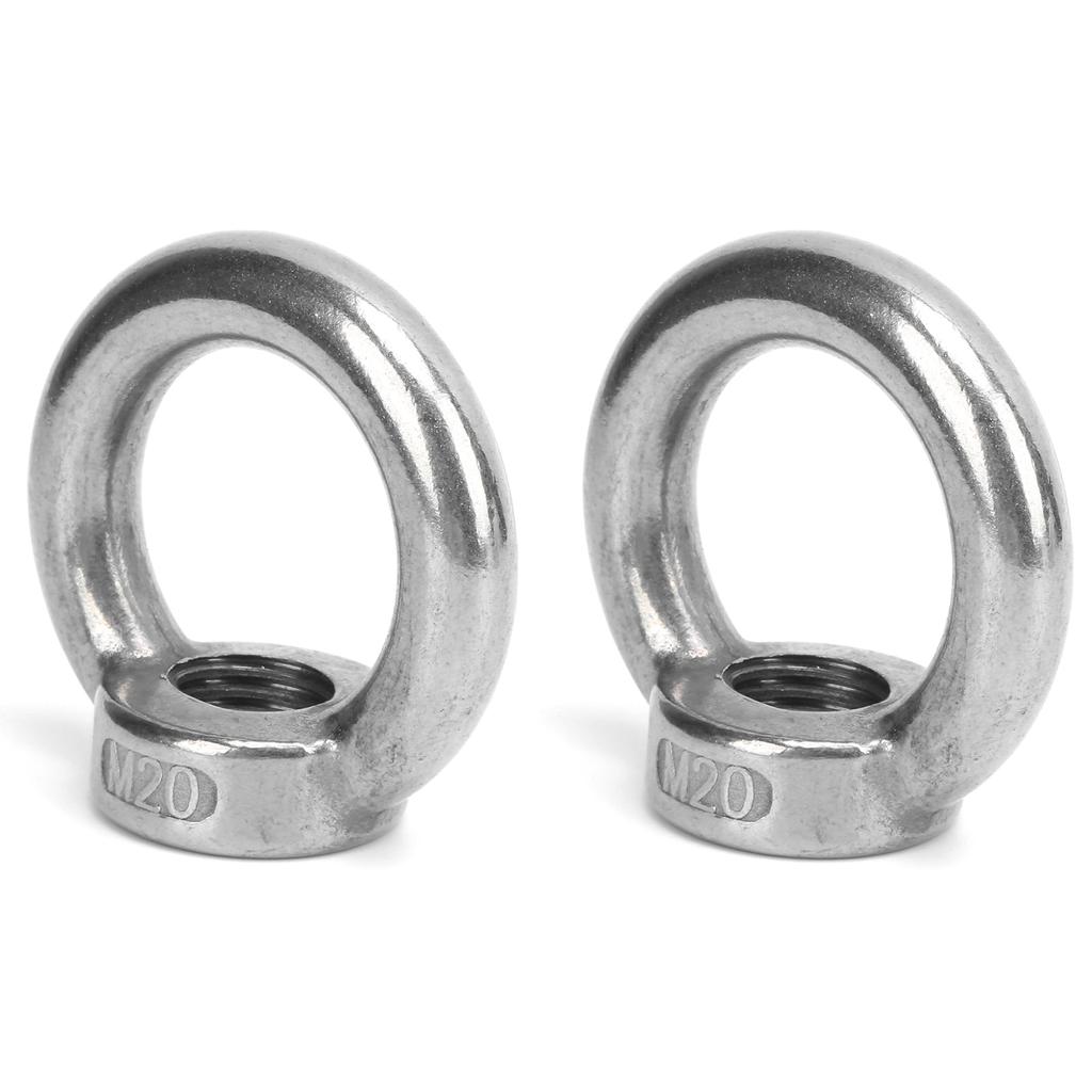 2pcs Eye Nuts Stainless Steel Lift for Ocean Industry Yachts Speedboats Motor Boats Passenger