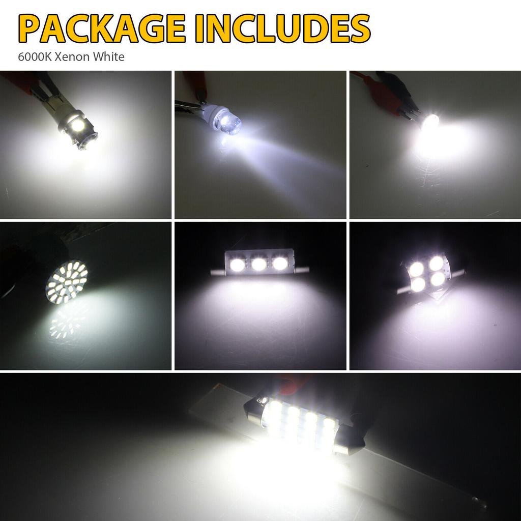 Car Led Bulb Led Combination Set for Car Interior/Indoor Map Dome/ Trunk / License Lights