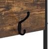 Coat Rack with Shoe Bench Smoked Oak 100 x 32 x 180.5 cm