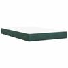 Ottoman Bed with Mattress Dark Green 120 x 200 cm Velvet