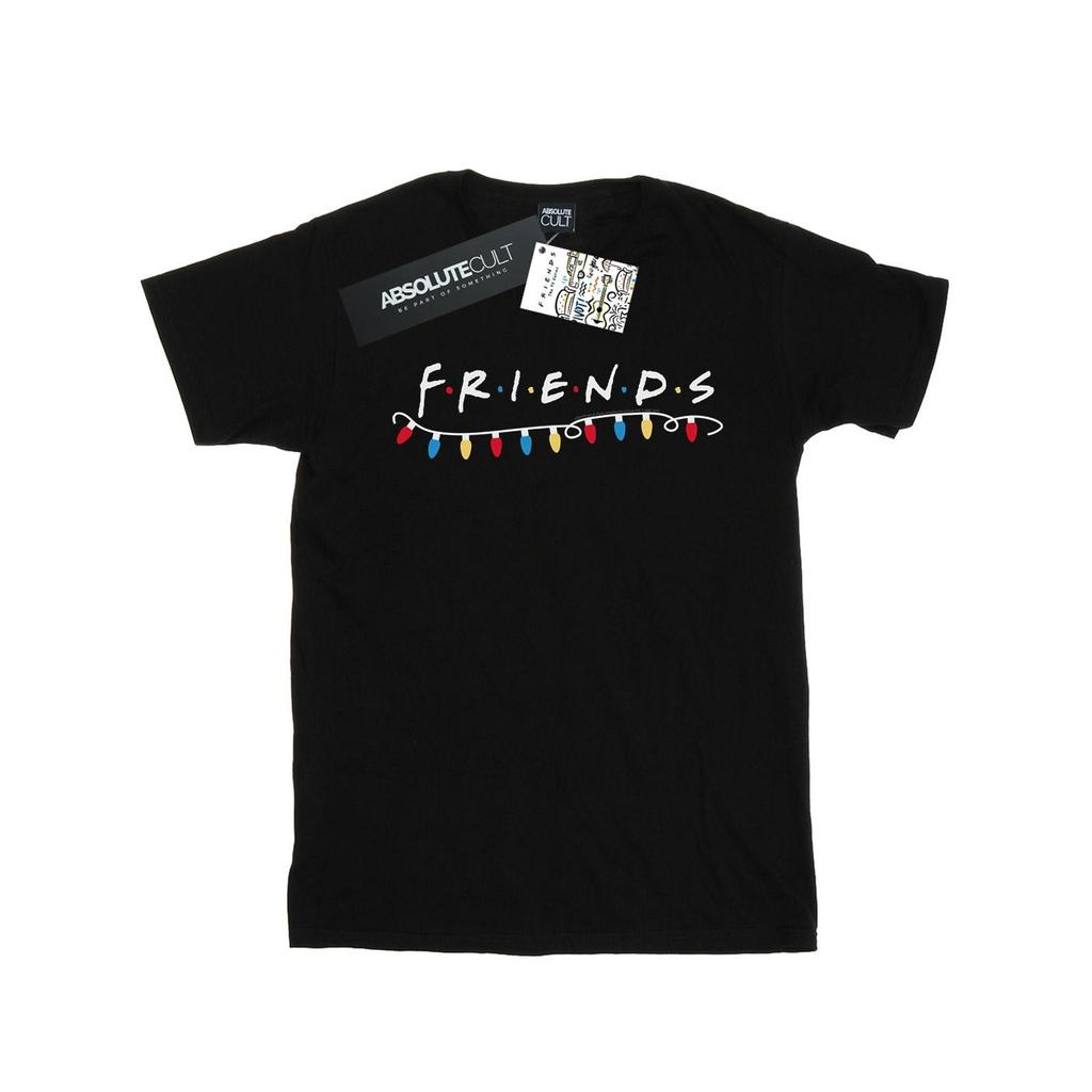 Friends Womens/Ladies Christmas Lights Cotton Boyfriend T-Shirt