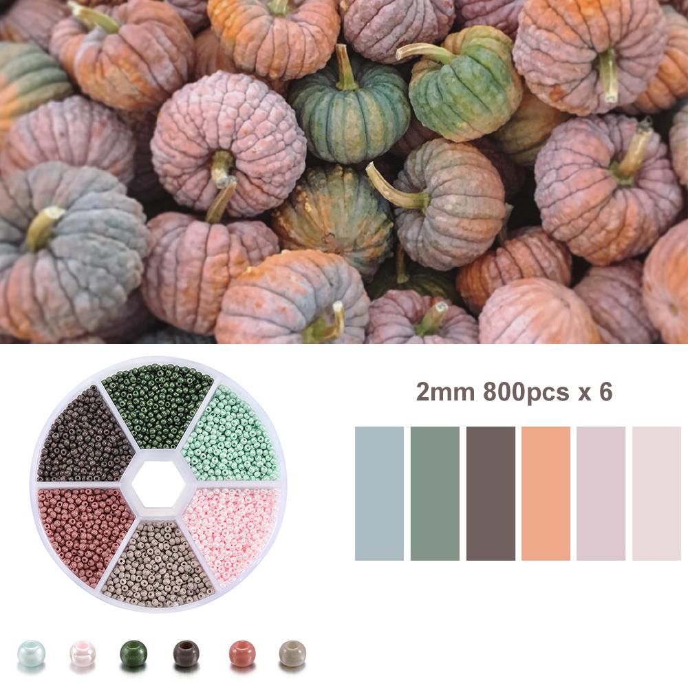 1Set with Box Glass Seed Beads Czech Charm Crystal Spacer Glass Bead For Jewelry Making Kits DIY Handmade Supplies Accessories Set