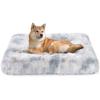 ULIGOTA Pet Cushion for Dogs and Pet Bed Warm and Cold Weather Cage Indoor Autumn and Medium White Cats, Fluffy, Non-Slip Mat, Protection, Cushion,