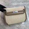 2025 Новая сумка из холста с верхним слоем из коровьей кожи, сумка через плечо, сумка почтальона с пряжкой, повседневная кожаная женская сумка