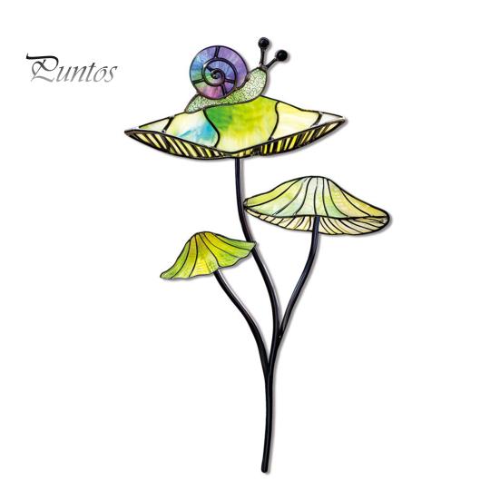 Colorful Yard Stakes Planter Insert Stake, Double-Sided, Flower Pot Decor Metal Art Ornaments Insect Animal Stake for Plant Pots Bed Decoration
