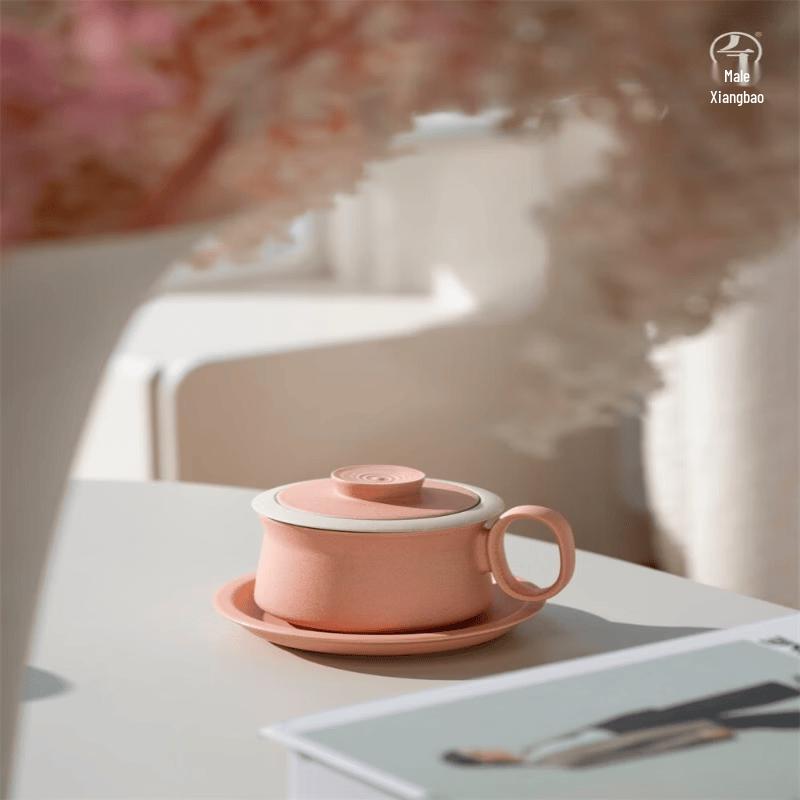 Керамическая кружка для чая и кофе Edenus с подставкой, набор