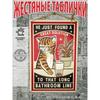 Металлическое настенное искусство с кошками, Знак-плакат для любителя домашних животных