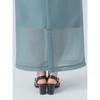 [Beams Heart] skirt Sheer cardboard narrow skirt ladies SAX ONE SIZE
