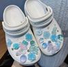 1 набор DIY разноцветных порошковых подвесок для обуви, модный набор с кристаллами, жемчугом, цветами, съемные аксессуары для обуви