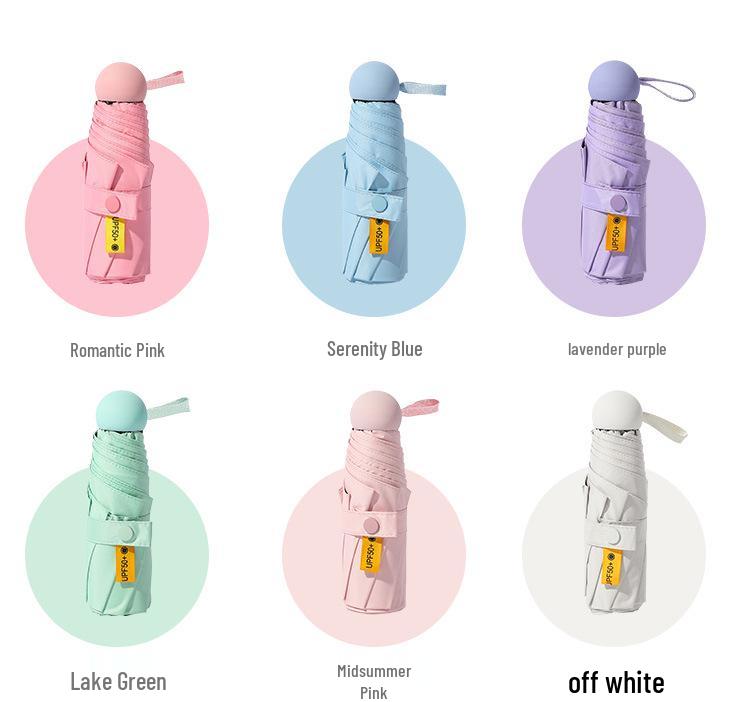 Скидка 50% на женский складной зонт от солнца с защитой от УФ-лучей - Ультралегкий, для дождя или солнца