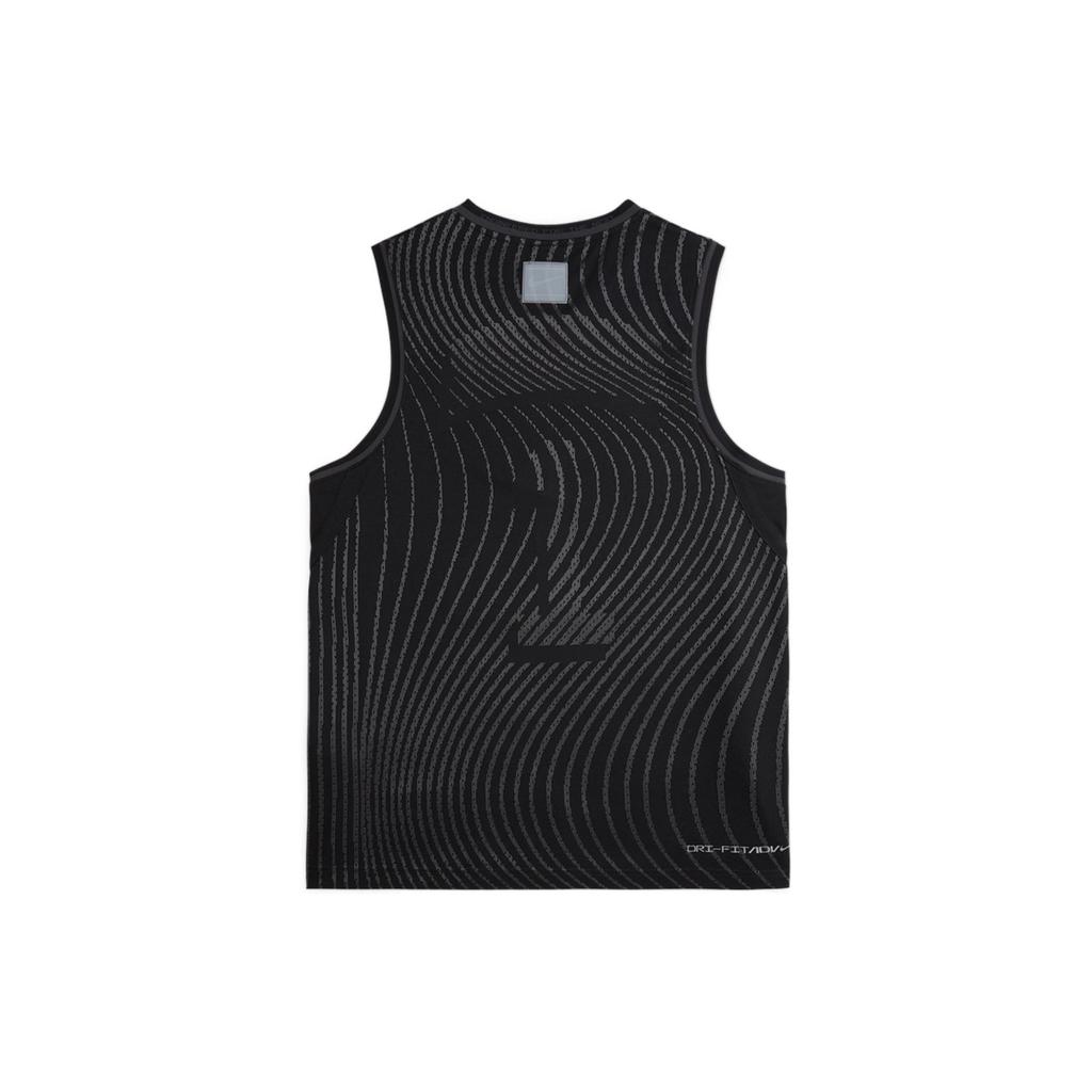 Nike Dri-Fit Adv Innovation Alphabet Numeric Sports Comfortable Breathable Quick-Drying Basketball Tank Top Men Tops Black DH7135-060